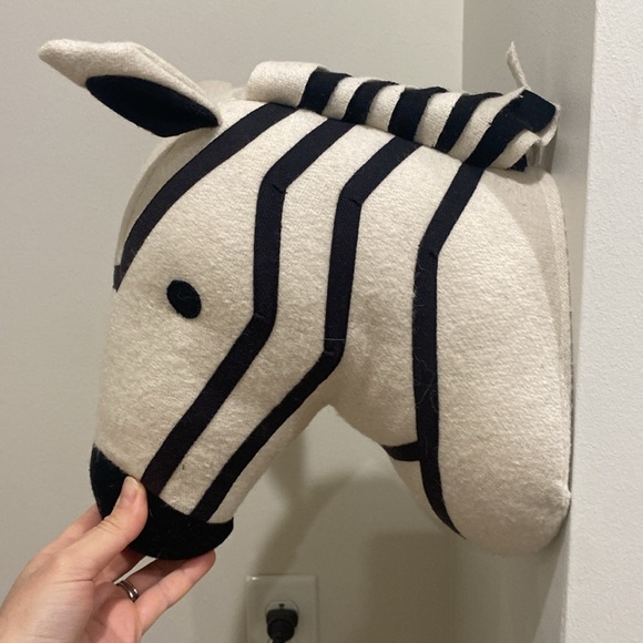 Zebra plush head - Picture 2 of 3
